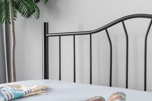 Capello Single Bed, 100 x 200 cm, Black