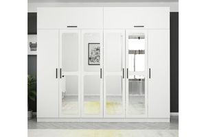 Tideway 6 Door Wardrobe, White