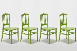 Morava 4 Piece Dining Chair Set, Green