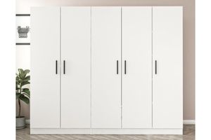 Medway Kleiderschrank mit Türen, Weiß