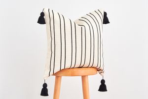 Corniglia Cushion Cover, 50 x 50 cm, White & Black