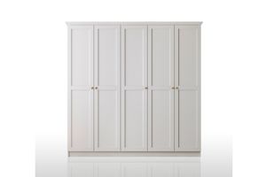 Zenio Side 5 Door Wardrobe, White