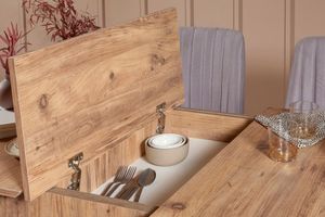 Vina Extendable Kitchen Table, Oak