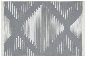 Togi Doppelseitiger Kelim, 120x180 cm, Grau, 15
