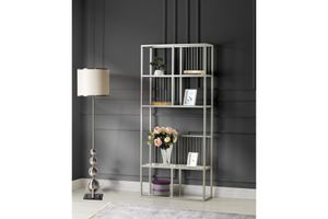 Matis Bookcase, 180 cm, Grey