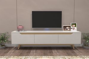 Placido TV-Lowboard, Weiß