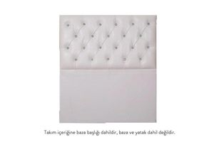 Silwer Hoofdbord, 100 Cm