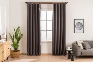 Haruna Blackout Curtain Pair, 160 x 250 cm, Mink