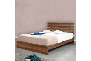 Pasific King Size Bed, 150 x 200 cm, Walnut