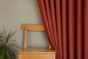 Massarelli Sabin Decoratief Gordijn, Geplooid, Steenrood