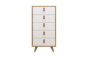 Frenzu Tall Chest Of Drawers, White