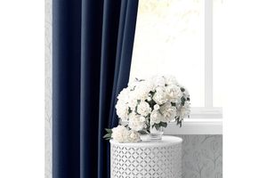 Jappe Blackout Curtain Pair, 100 x 260 cm, Blue