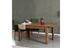 Bois 4-6 Seat Extendable Dining Table, Dark Wood