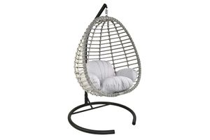 Kappadokien Rattan Hängesessel, Grau