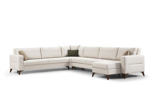 Kristal Hoekbank, Beige