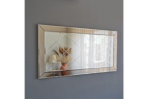 Zrcadlo s bronzovým okrajem a kosočtvercovým vzorem Neostyle