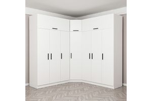 Medway 7 Door Wardrobe, 190 cm, White