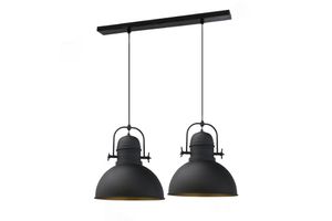 Bellezza Modern 2-Light Pendant, Black