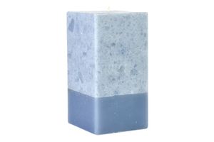 Stone Collection Sky Blue Candle, Medium, Grey
