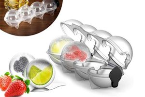 Eiswürfelform für 4 Eiskugeln
