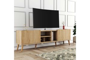 Mezza Lotus TV Unit, 180 cm, Oak