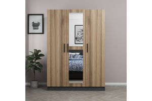 Medway Tideway 3 Door Wardrobe, Walnut