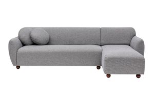 Eddy Corner Sofa Right Chaise, Cloud Grey