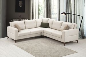 Kristal Hoekbank, Beige