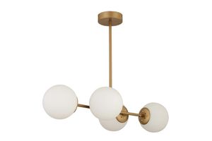 Apliqa Lema Hanglamp met 4 Lampjes, Mat Goud