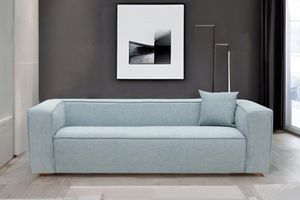 Enoa Three Seater Sofa, Sky Blue