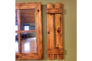 Wood Rustieke Spiegel, 50x65 cm, Bruin