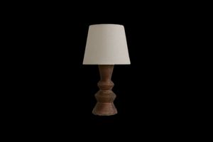 Believe Table Lamp, White & Brown