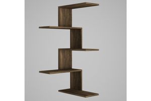 Kian Corner Shelf, Walnut