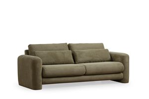 Lilly Ruffelfluwelen 3-Zitsbank, Groen