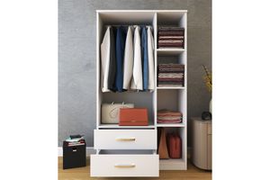 Home 3 Door Wardrobe, White