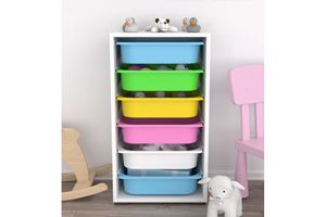 Tobias 6-Tier Children's Toy Storage, Multicolour
