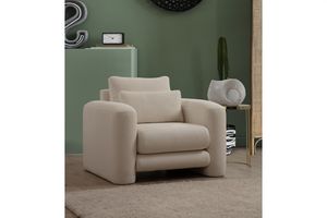 Lilly Bucklet Fauteul, Crème