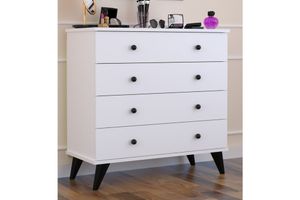 Norikura Ladekast met 4 Lades, Wit