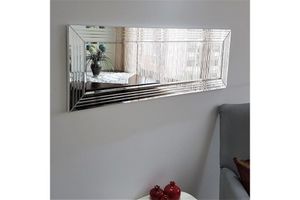 Neostyle Decorative Living Room Mirror, 120 x 40 cm, Silver