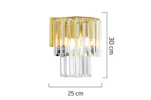 Apliqa Palla Bianca Wandlampenset, 2 Stuks, Mat Goud