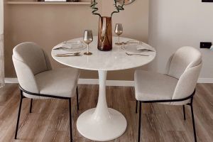 Tulip Marmeren Tafel, Wit