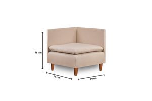 Pafu Hoekmodule, Creme