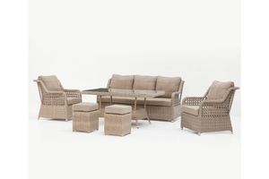 Cenova Outdoor Sofa Set, Beige