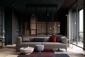 Cratos 3-Sitzer Sofa, Grau