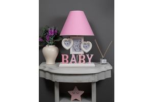 Misto Home Framed Table Lamp Baby - Pink