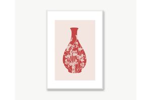 Red Bells Art Print with Frame