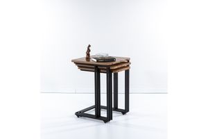 Mono C Bijzettafel, 3 Dlg, Walnoot