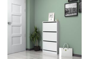 Space Shoe Cabinet, White