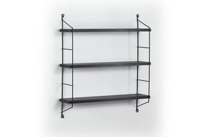 Barmouth Neelix 3 Tier Wall Shelves, Black