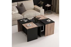 Owen Coffee Table, Beige & Black
